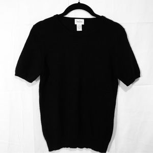 Neiman Marcus Cashmere Pullover in Black